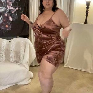 NWT Sexy spaghetti strap deep v bodycon dress size 3X